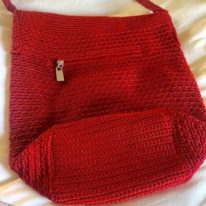 Red Crochet Purse